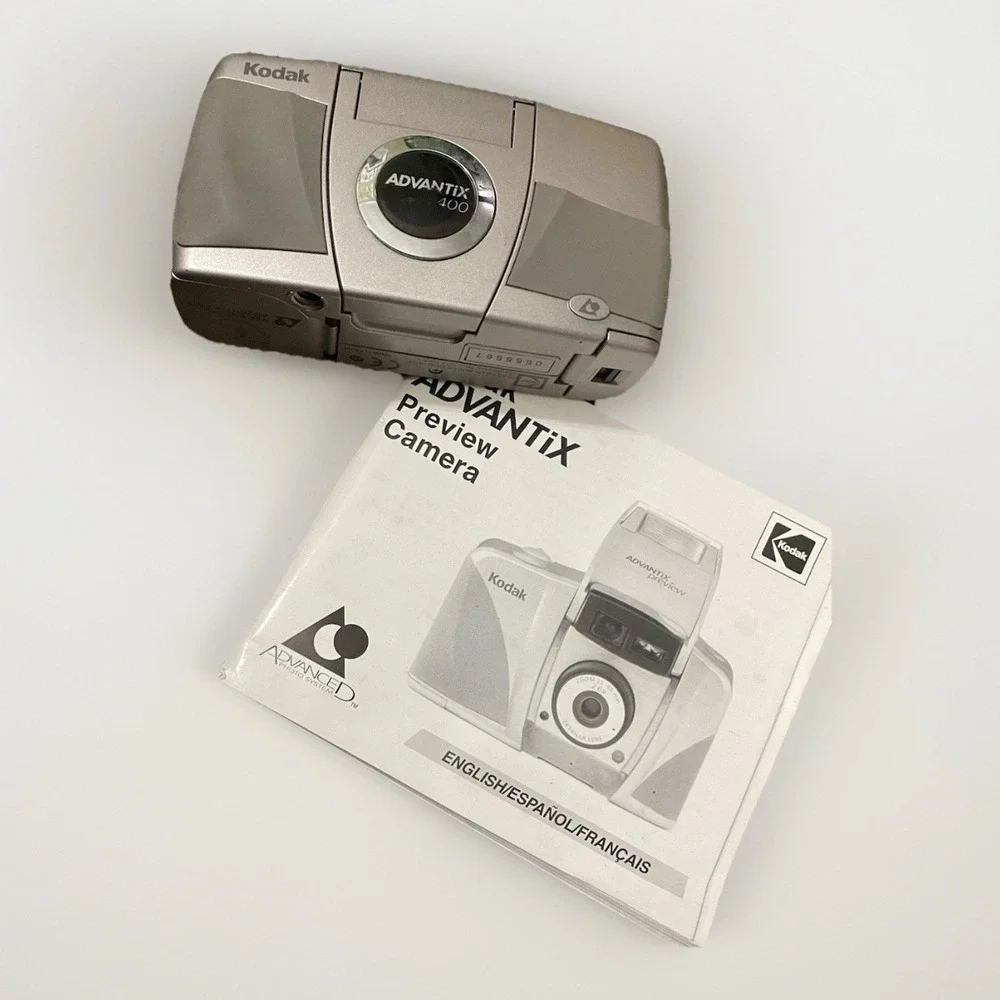 Kodak Advantix‎ Preview APS Point & Shoot Film Camera And Manual- Parts Only